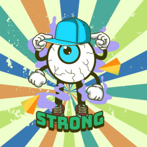 STRONG Eyeball Character Street Art SVG/EPS